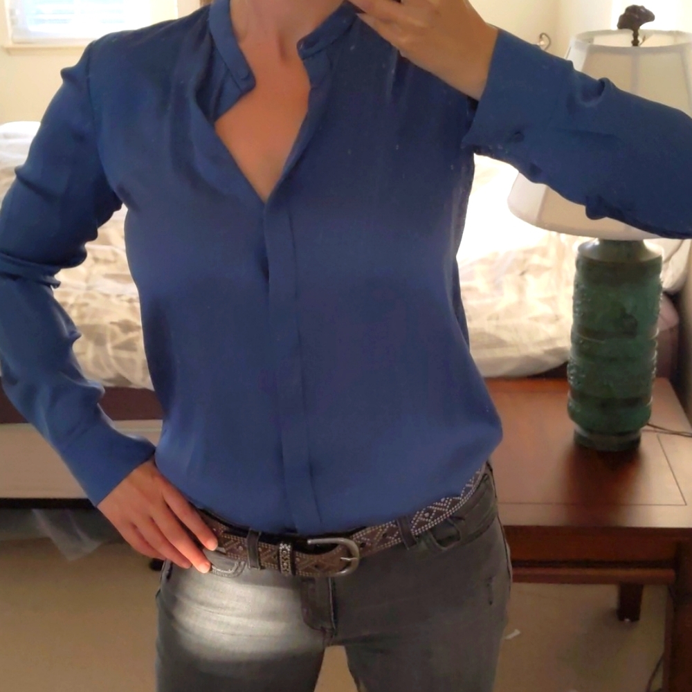 Vince Button Down Blouse 6